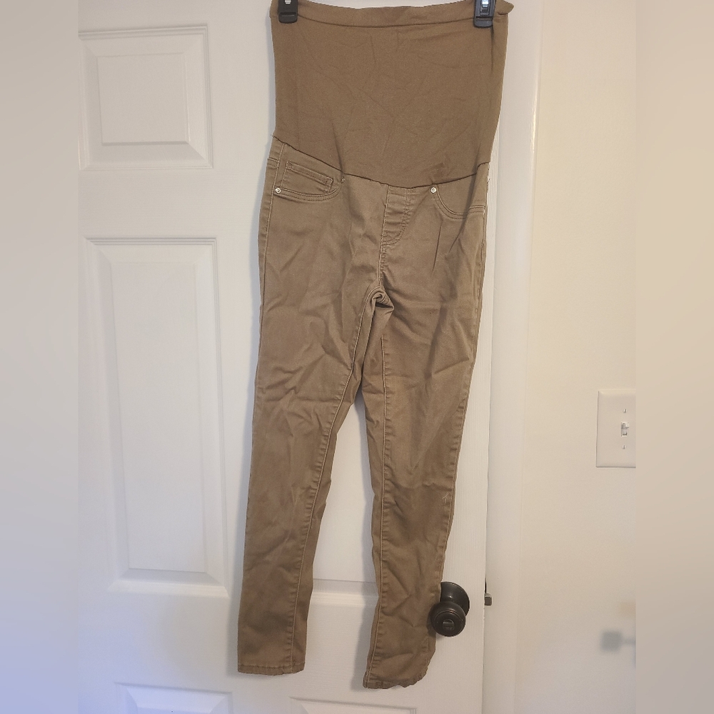 Tan Maternity Skinny Pant